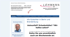 Desktop Screenshot of gutachter-lehmann.de