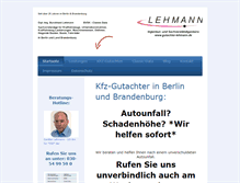 Tablet Screenshot of gutachter-lehmann.de
