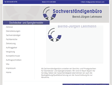 Tablet Screenshot of gutachter-lehmann.com